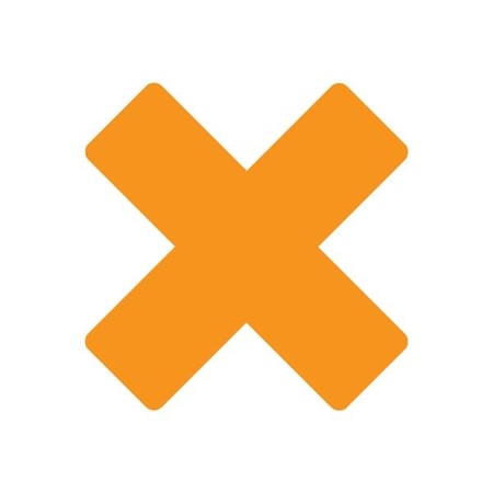 Ergomat DuraStripe Xtreme 9.5inx9.5inx3.5in Rounded Xfts Orange, 12PK DSX-XR9.5-O-KIT